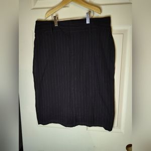 Old Navy Stretch A Line Pinstripe Skirt Belt Loop